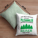 Pilzsammler Geschenk Kissen mit Füllung 40x40 Pilze Sammeln Geschenkidee Pilzsucher Pilzliebhaber Lustig (Grau) Grün Trendation
