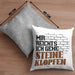 Steinmetz Kissen mit Füllung 40x40 Geschenk Spruch Geschenkidee Mir Reichts Ich Gehe Steine Klopfen (Grau) Grau Trendation