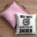 Bogenschießen Kissen mit Füllung 40x40 mit Bogenschütze Spruch - Geschenk für Pfeil und Bogen Fans (Grau) Rosa Trendation