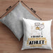 Athlet Geschenk Kissen mit Füllung 40x40 So Gut Kann Nur Ein Athlet Aussehen Geschenkidee (Grau) Grau Trendation