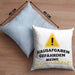 Lustige Kissen mit Füllung 40x40 "Hausaufgaben gefährden meine Gesundheit" Geschenk für Schüler (Grau) Blau Trendation