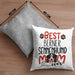 Berner Sennenhund Mom Besitzerin Kissen mit Füllung 40x40 Geschenk Lustiger Spruch Geschenkidee Besitzerin Berner Sennenhund Mama (Grau) Grau Trendation