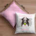 Border Collies Besitzer Kissen mit Füllung 40x40 Geschenk Lustiger Spruch Geschenkidee Besitzerin Ich Bin Nicht toll Aber Mein Border Collies Ist Es (Grau) Rosa Trendation