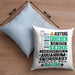 Aquarium-Enthusiast Geschenk Kissen mit Füllung 40x40 Lustiger Spruch Erheben Sie Sich Der Aquarium-Enthusiast Betritt den Raum (Grau) Blau Trendation