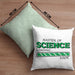 Lustige Kissen mit Füllung 40x40 "Master Of Science Loading" - Geschenkidee für Absolventen Master (Grau) Grün Trendation