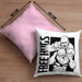 MMA-Kissen mit Füllung 40x40 Geschenk für MMA-Kämpfer Geschenkidee Free Hugs (Grau) Rosa Trendation