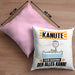 Kanute Kissen mit Füllung 40x40 Geschenk für Kanute Der Mann Der Alles Kann Geschenkidee zum Geburtstag (Grau) Rosa Trendation