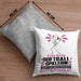 Softballspielerin Geschenk Kissen mit Füllung 40x40 Ich Bin Softballspielerin Aber Sag Doch Einfach Superheld Lustige Geschenkdiee für Softballspielerin (Grau) Grau Trendation