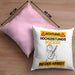 Rocker Kissen mit Füllung 40x40 Geschenk Lustiger Spruch Geschenkidee für Rocker Achtung Hochleistungs Rocker Bei Der Arbeit (Grau) Rosa Trendation