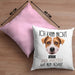Jack Russell Besitzer Kissen mit Füllung 40x40 Geschenk Lustiger Spruch Geschenkidee Ich Kann Nicht Mein Jack Russell Hat Nein Gesagt (Grau) Rosa Trendation