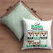 Jack Russel Besitzer Kissen mit Füllung 40x40 Geschenk Lustiger Spruch Geschenkidee Jack Russel Tricks Bleib (Grau) Grün Trendation