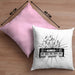 Keyboard Spieler Kissen mit Füllung 40x40 Geschenk für Keyboarder Musiker Band Geschenkidee (Grau) Rosa Trendation