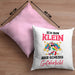 Klein Aber Sch Gefährlich Lustige Einhorn Kissen mit Füllung 40x40 mit Spruch Geschenkidee Einhornfans Sprüche Frauen (Grau) Rosa Trendation