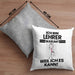 Lehrer Geschenk Kissen mit Füllung 40x40 Lustiger Spruch Ich Bin Lehrer Warum Weil Ich Es Kann Geschenkidee Bester Lehrer Geburtstag (Grau) Grau Trendation