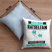 Rätselfan Kissen mit Füllung 40x40 Geschenk für Rätselfan Geburtstag Lustiger Spruch Was Ist Deine Superkraft (Grau) Blau Trendation