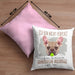 Französische Bulldogge Besitzer Kissen mit Füllung 40x40 Geschenk Lustiger Spruch Geschenkidee Besitzerin Ich Bin Nicht toll Aber Mein Französische Bulldogge Ist Es (Grau) Rosa Trendation