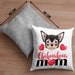 Chihuahua Besitzer Mom Mama Kissen mit Füllung 40x40 Geschenk Lustiger Spruch Geschenkidee Chihuahua Besitzerin (Grau) Grau Trendation