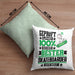 Skateboarder Geschenk Lustiger Spruch für Skateboarder Geschenkidee Bester Skateboarder Der WeltKissen mit Füllung 40x40 (Grau) Grün Trendation