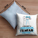 Filmfan Geschenk Kissen mit Füllung 40x40 So Gut Kann Nur Ein Filmfan Aussehen Geschenkidee (Grau) Blau Trendation