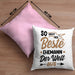 Ehemann Geschenk Kissen mit Füllung 40x40 So Sieht Der Beste Ehemann Der Welt Aus Jahrestag Geschenkidee Gag Joke (Grau) Rosa Trendation
