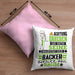 Bäcker Geschenk Kissen mit Füllung 40x40 Lustiger Spruch Erheben Sie Sich Der Bäcker Betritt den Raum (Grau) Rosa Trendation