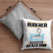 Ruderer Kissen mit Füllung 40x40 Geschenk für Ruderer Der Mann Der Alles Kann Geschenkidee zum Geburtstag (Grau) Grau Trendation