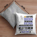 Kletterer Geschenk Kissen mit Füllung 40x40 Lustiger Spruch Erheben Sie Sich Der Kletterer Betritt den Raum (Grau) Grau Trendation