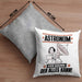 Astronom Kissen mit Füllung 40x40 Geschenk für Astronom Der Mann Der Alles Kann Geschenkidee zum Geburtstag (Grau) Grau Trendation