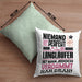 Langläufer Geschenk Kissen mit Füllung 40x40 Lustige Geschenkidee für Langläufer Geburtstag Niemand Ist Perfekt Aber Als Langläufer Ist Man Nah Dran (Grau) Grün Trendation
