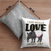 Lustige Tapir Kissen mit Füllung 40x40 Geschenk Tapir Liebhaber (Grau) Grau Trendation