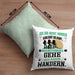 Wandern Geschenk Kissen mit Füllung 40x40 Ich Bin Nicht immer Schlecht Gelaunt Wandern Berge (Grau) Grün Trendation