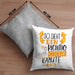 Kanute Kissen mit Füllung 40x40 Geschenk So Sieht Ein Richtig Cooler Kanute Aus Geschenkidee Spruch Lustig (Grau) Grau Trendation