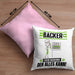 Bäcker Kissen mit Füllung 40x40 Geschenk für Bäcker Der Mann Der Alles Kann Geschenkidee zum Geburtstag (Grau) Rosa Trendation