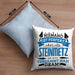 Steinmetz Kissen mit Füllung 40x40 Geschenk Spruch Geschenkidee Spruch Niemand Ist toll (Grau) Blau Trendation
