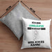 Langläufer Geschenk Kissen mit Füllung 40x40 Lustiger Spruch Ich Bin Langläufer Warum Weil Ich Es Kann Geschenkidee Bester Langläufer Geburtstag (Grau) Grau Trendation
