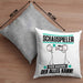 Schauspieler Kissen mit Füllung 40x40 Geschenk für Schauspieler Der Mann Der Alles Kann Geschenkidee zum Geburtstag (Grau) Grau Trendation