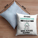 Haustiersitter Geschenk Kissen mit Füllung 40x40 Lustiger Spruch Ich Bin Haustiersitter Warum Weil Ich Es Kann Geschenkidee Bester Haustiersitter Geburtstag (Grau) Blau Trendation