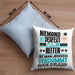 Reiter Geschenk Kissen mit Füllung 40x40 Lustige Geschenkidee für Reiter Geburtstag Niemand Ist Perfekt Aber Als Reiter Ist Man Nah Dran (Grau) Blau Trendation