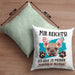 Französische Bulldogge Besitzer Kissen mit Füllung 40x40 Geschenk Lustiger Spruch Geschenkidee Mir Reichts Ich Geh Zu Meinem Französische Bulldogge (Grau) Grün Trendation