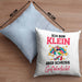 Klein Aber Sch Gefährlich Lustige Einhorn Kissen mit Füllung 40x40 mit Spruch Geschenkidee Einhornfans Sprüche Frauen (Grau) Blau Trendation