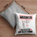 Musiker Kissen mit Füllung 40x40 Geschenk für Musiker Der Mann Der Alles Kann Geschenkidee zum Geburtstag (Grau) Grau Trendation