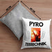 Pyrotechnik Kissen mit Füllung 40x40 Geschenk Pyrotechnik Ist Doch Kein Verbrechen Meme Joke (Grau) Grau Trendation