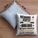 Biologe Geschenk Kissen mit Füllung 40x40 Lustige Geschenkidee für Biologe Geburtstag Niemand Ist Perfekt Aber Als Biologe Ist Man Nah Dran (Grau) Blau Trendation