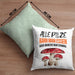 Pilzsammler Geschenk Kissen mit Füllung 40x40 Pilze Sammeln Geschenkidee Pilzsucher Pilzliebhaber (Grau) Grün Trendation