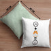 Hamster Kissen mit Füllung 40x40 Geschenk für Hamster Liebhaber Fans Besitzer :( + Hamster = :) Lustige Geschenkidee Geburtstag (Grau) Grün Trendation