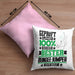 Bungee-Jumper Geschenk Lustiger Spruch für Bungee-Jumper Geschenkidee Bester Bungee-Jumper Der WeltKissen mit Füllung 40x40 (Grau) Rosa Trendation