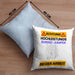 Bungee-Jumper Kissen mit Füllung 40x40 Geschenk Lustiger Spruch Geschenkidee für Bungee-Jumper Achtung Hochleistungs Bungee-Jumper Bei Der Arbeit (Grau) Blau Trendation