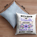 Webdesignerin Kissen mit Füllung 40x40 Geschenk Lustiger Spruch Geschenkidee Ich Bin Die Verrückte Webdesignerin Von Der Alle Geredet Haben (Grau) Blau Trendation