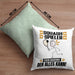 Squash-Spieler Kissen mit Füllung 40x40 Geschenk für Squash-Spieler Der Mann Der Alles Kann Geschenkidee zum Geburtstag (Grau) Grün Trendation