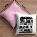 Lustige Kissen mit Füllung 40x40 Bauarbeiter Baustellenliebhaber Geschenkidee Baustelle (Grau) Rosa Trendation